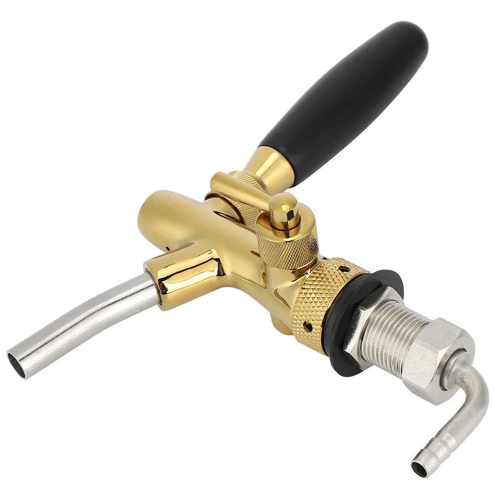 

G5/8 Thread Adjustable Beer Tap Faucet, Brass & Stainless Steel - For Home Bar Restaurants Draft Systems