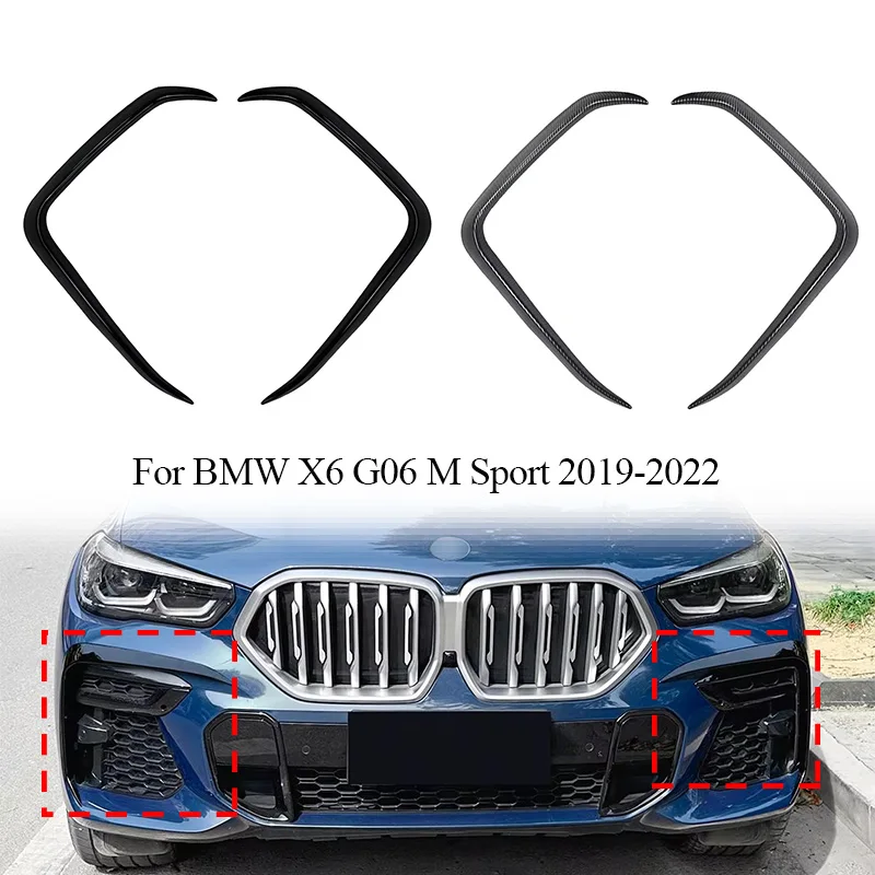 

Передний бампер автомобиля, противотуманная фара, крышка вентиляционного отверстия для BMW X6 G06 M Sport 2019-2022, боковой спойлер, ветровой нож, диффузор, разветвитель, комплекты кузова