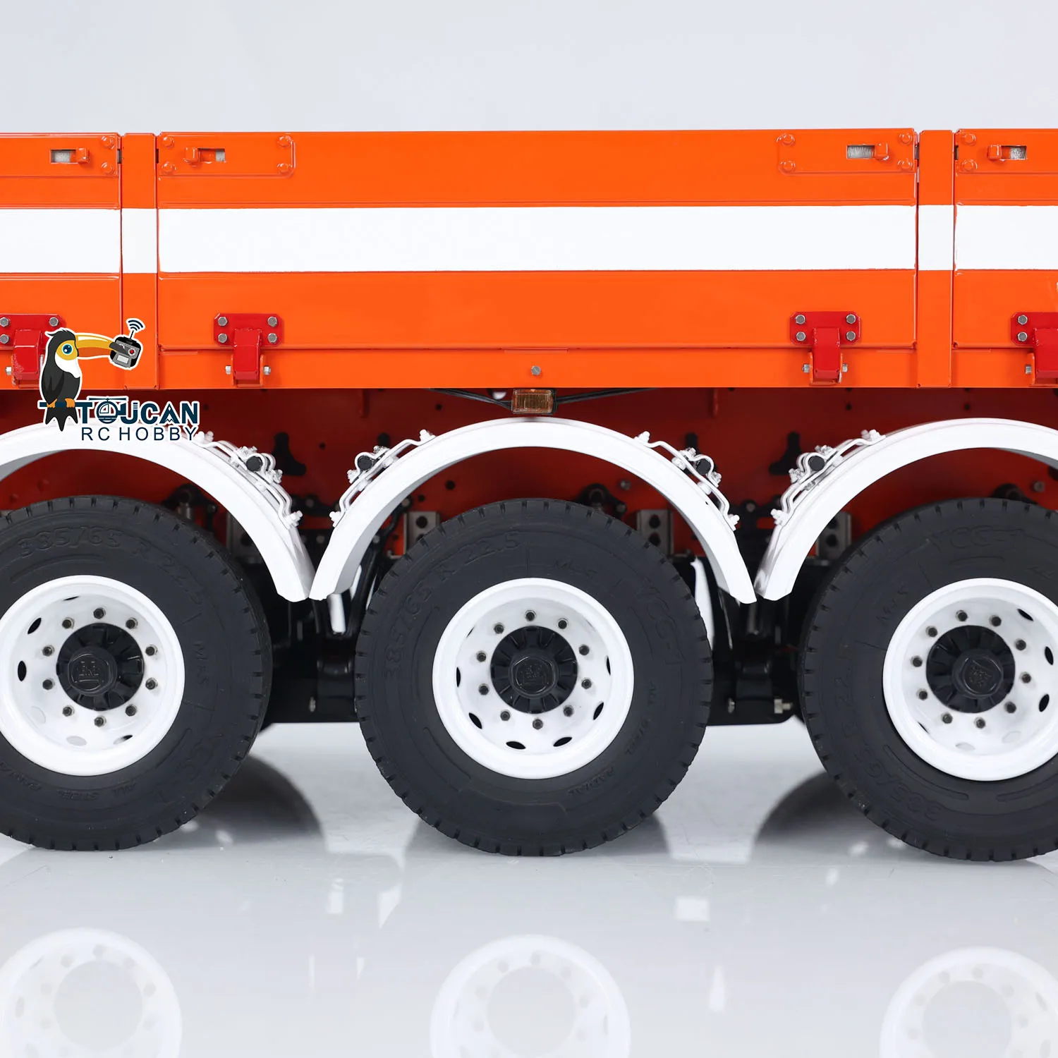 

3 Axles 1/14 Metal Radio Control Semi Trailer for Toys Remote Control Tractor Car RC Dump Trucks Vehicle THZH1997