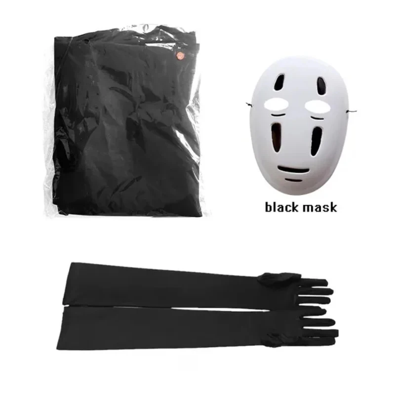 

♥Halloween Cosplay Costume No Face Man Anime Miyazaki Hayao Spirited and Away Kaonashi Cloak, complete setNew 2026 Topspeed Cos