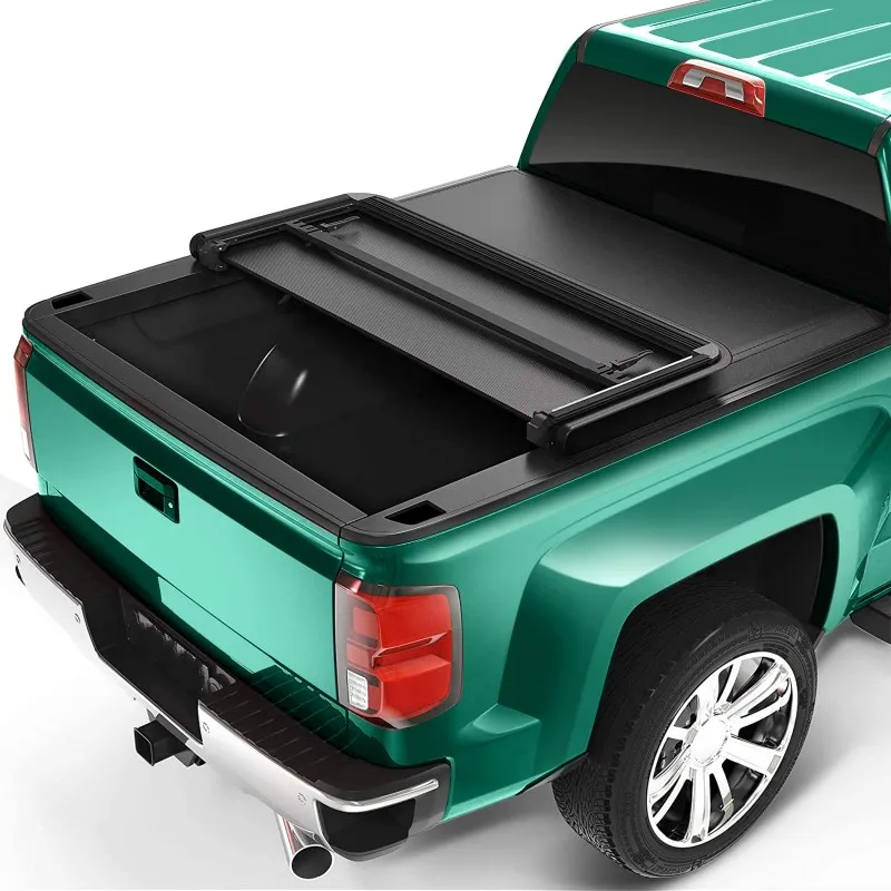 Truck Bed Cover Kit hard Tri-Fold Tonneau Cover Fits For 2016-2018 Toyota Tacoma 5FT Truck Bed Cove