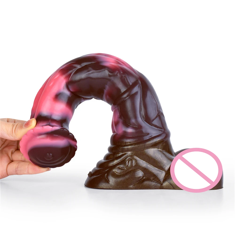 Silicone Dildo Cavalo Enorme com Ventosa, Plug Anal, Masturbadores Femininos, Pênis Animal Realista, Ferramentas Sexuais, Brinquedos Eróticos com Mãos Livres