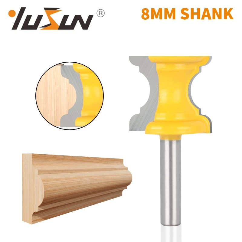 YUSUN 1PC 8MM Shake Bull Nose Bit Router Bit Woodworking Milling Cutter For Wood Bit Face Mill
