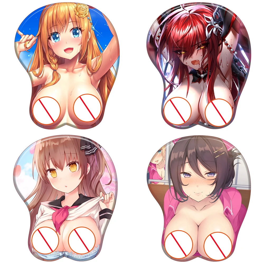 

Final Fantasy Sexy 3D Silicone Mousepad Makima Power Reze Kobeni Himeno 3D Wristband MousePad Anime Game 3D Wrist Rest Mouse Mat