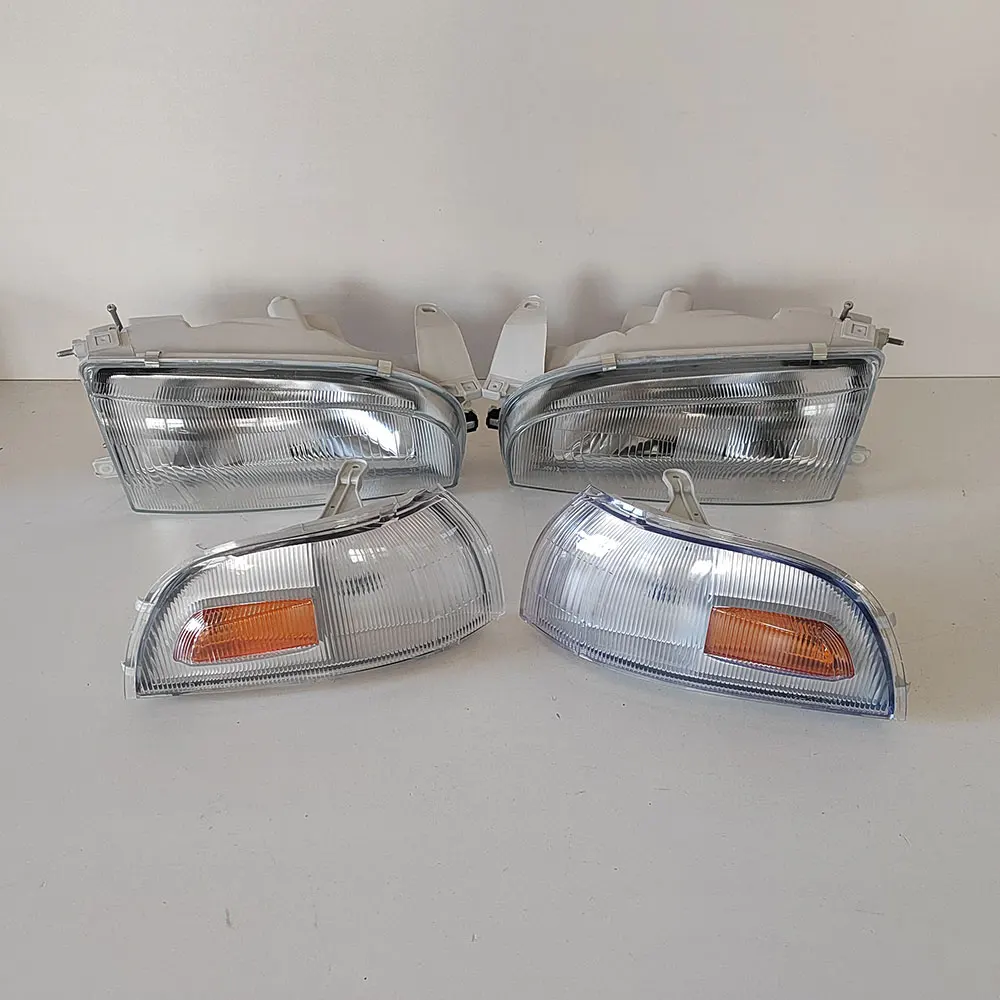 Conjunto de farol de carro para Toyota Sprinter Carib AE100 AE110 Corolla Ae92 1992 1993 1994 1995 81110-1E180A 81150-1E440A