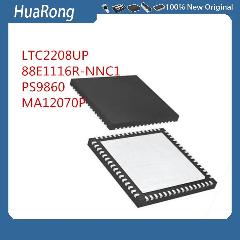 2PCS/LOT     LTC2208UP   LTC2208CUP  LTC2208IUP  2208   88E1116R-NNC1   88E1116R   PS9860   9860  MA12070P   12070P    QFN64