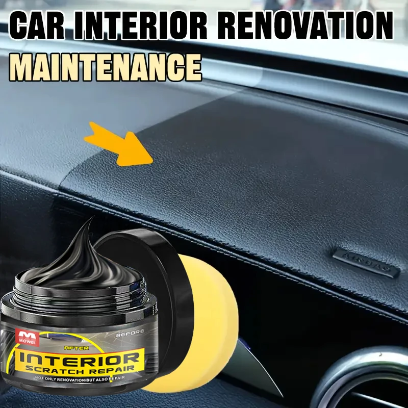 Interior Scratch Remover for Car, Dashboard and Door Panel Repair Paste, Restore Damaged Plastic Trim,Easy-to-Use Scratch Filler