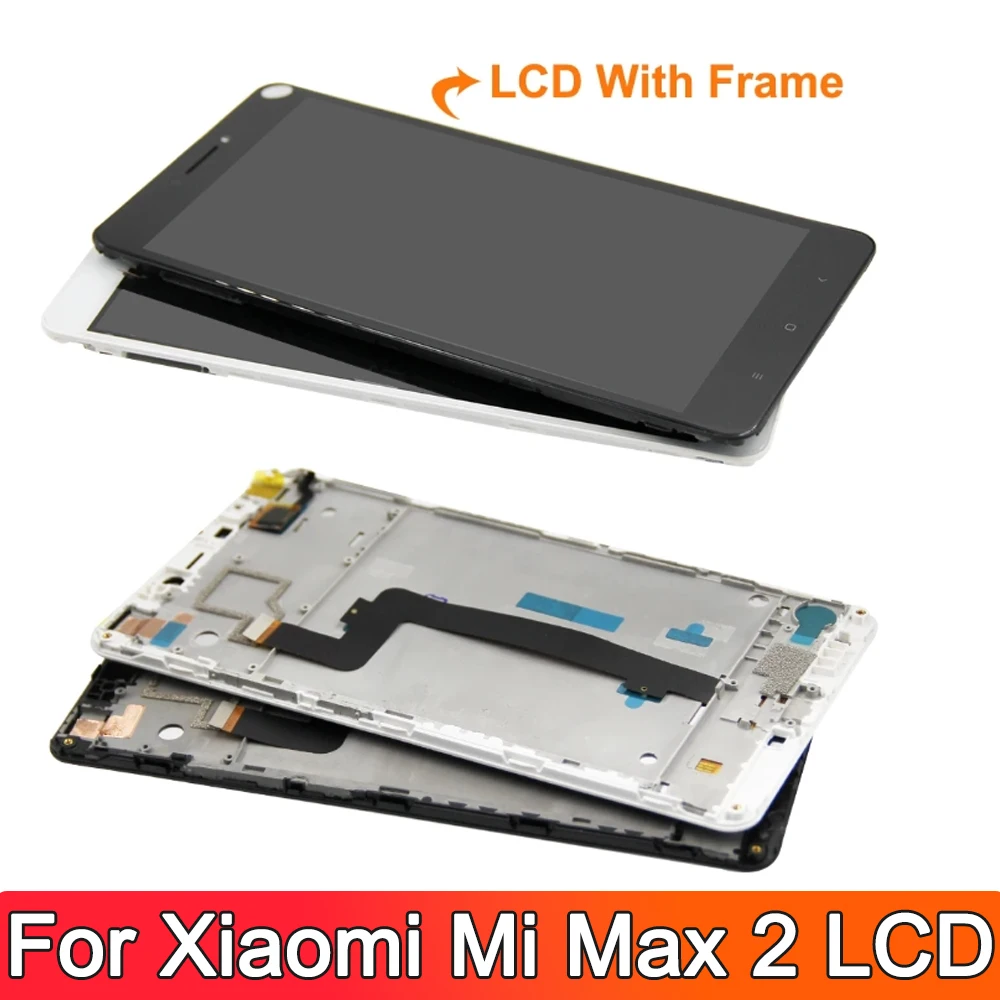 6.44 "Amoled Display Voor Xiaomi Max2 Lcd Touchscreen Digitizer Montage Per Xiaomi Mi Max 2 Mde40 Mdi40 Lcd