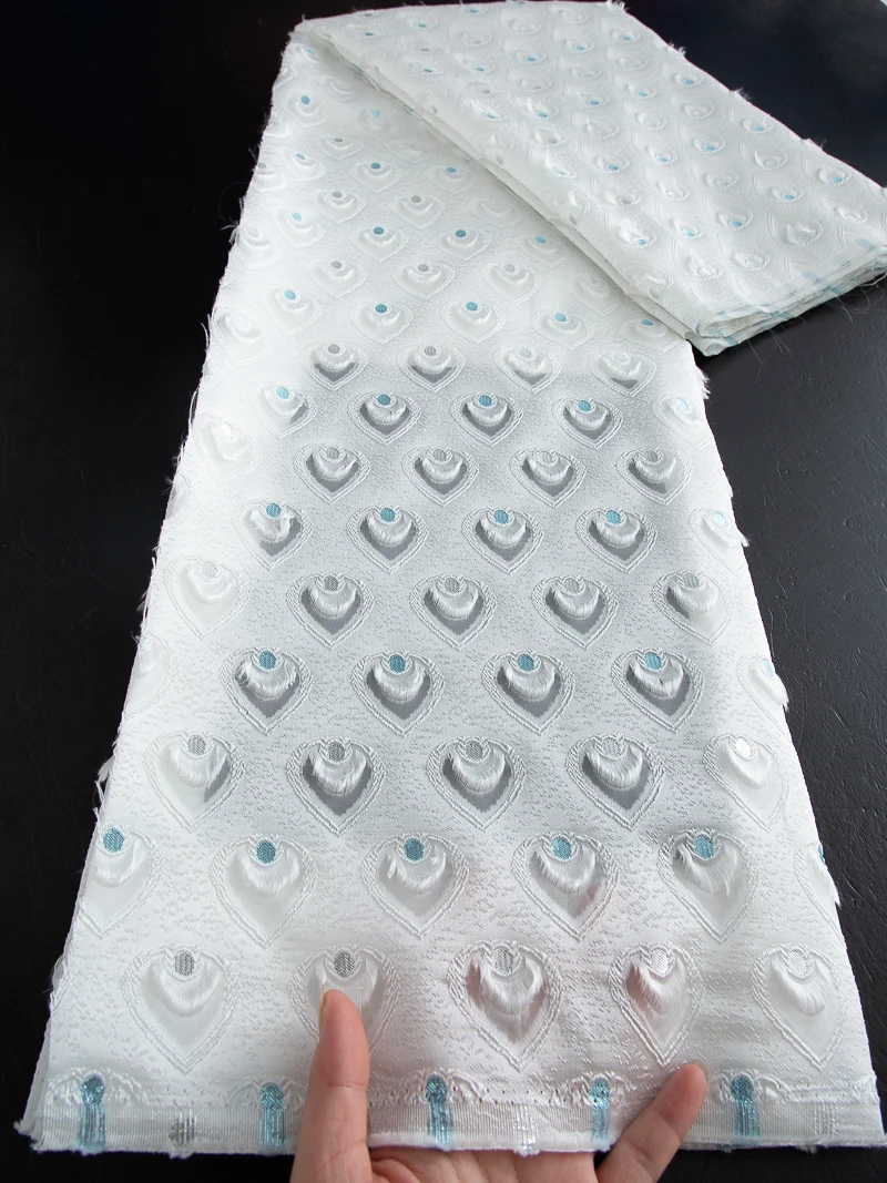 الفرنسية الفاخرة الجاكار الأورجانزا أقمشة الدانتيل 2024 جودة عالية الأفريقي الديباج النسيج النيجيري للنساء فساتين الزفاف المواد