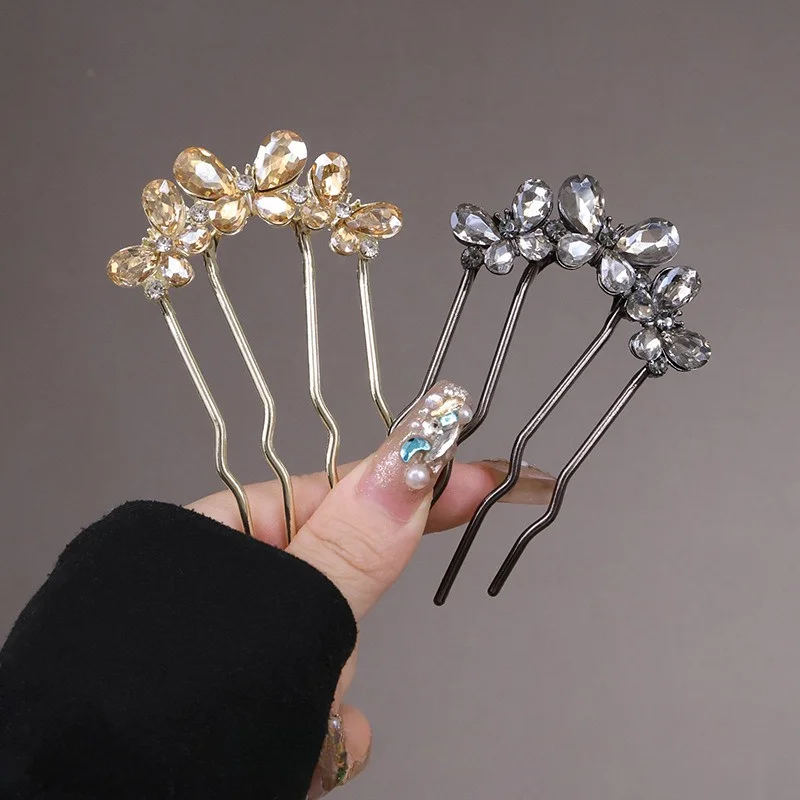 

Fashionable Butterfly Hairpin Daily Meatball Head Pan Hairpin Hair Accessories Retro Vintage Hair Accessories