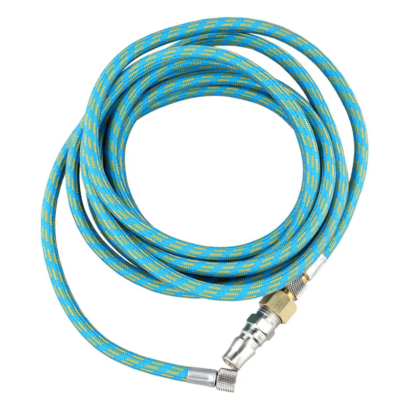 WORTHOWN-2Pcs 3 mètres/9.84Ft Nylon tressé aérographe tuyau d'air Standard 1/8 pouces-1/4 pouces adaptateur combinaison pour Air Bursh