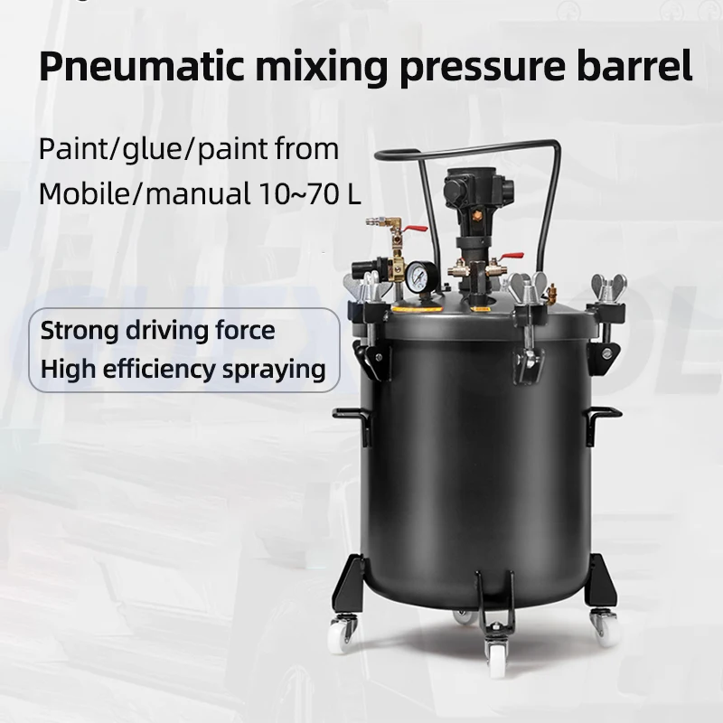 Imagem -03 - Spray Paint Pressure Pot Tanque Vazamento Reparação Selante para a Indústria Air Gun Metal Rack 30l