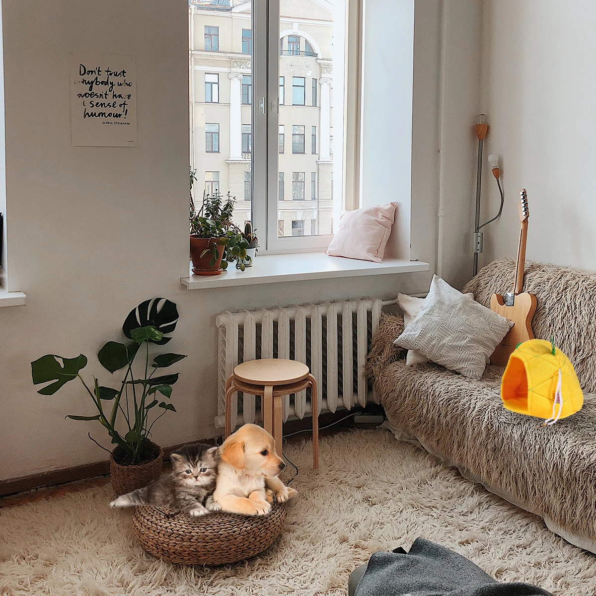 

2 pcs Warm Nest Durable Beds Cat Nests for Pets Simple Rabbit Folding Adorable Hammocks Hangable Nests Pet Houses Safe Non Toxic