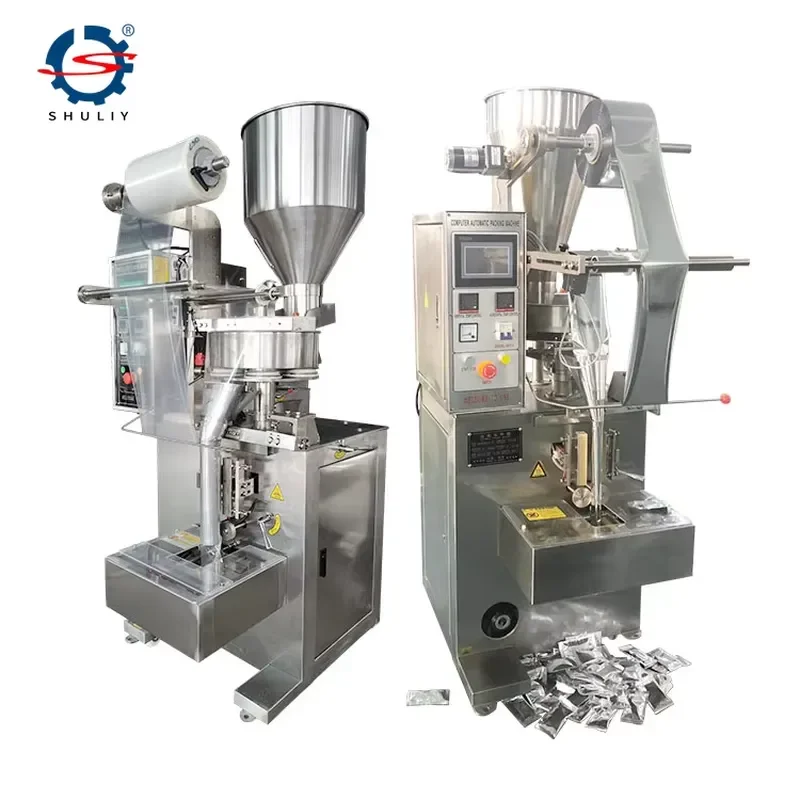 Automatic Vertical Small Nitrogen Puffed Food Popcorn Potato Chips Filling Packing Bags/Pouches Paper Snack Packaging Machine