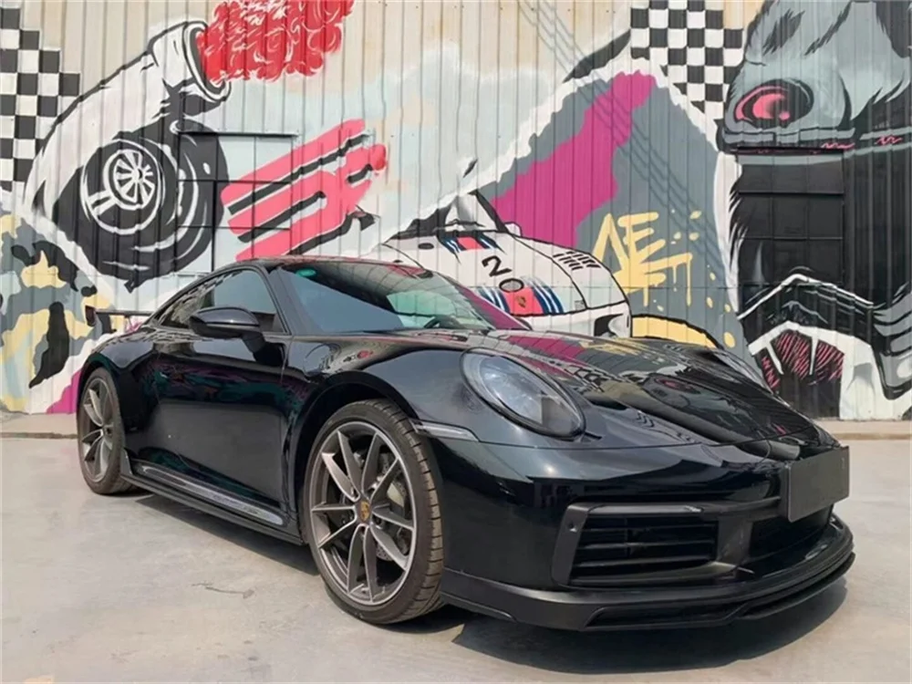 

High Quality Carbon Fiber Front Lip Rear Diffuser Side Skirt Body Kit for Porsche 911 992 Upgraded Techart Style Body Kit