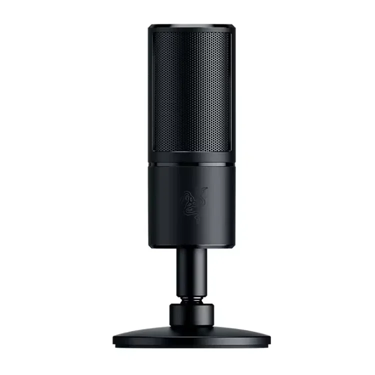 

Razer Seiren X Wired Digital Broadcast Sound Live Program Stand Conference Mic Singing Usb Professional Gaming Studio Microphone