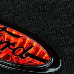 1pcs Logo Light LED Trunk Light Grille Badge For Ford Focus Fusion F-150 Mondeo LED Ford Sticker 5D Ford Logo Light 14.5*5.6cm