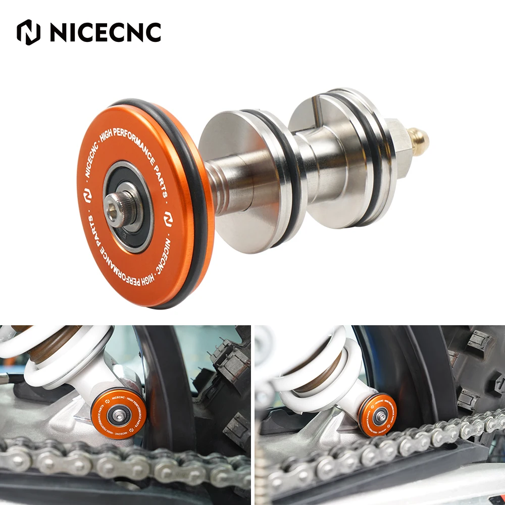 

NICECNC Motocross Rear Shock PDS Swingarm Swing Arm Saver Protector Roller For KTM 150 250 300 EXC XCW 6 Days TPI 17-23 Parts
