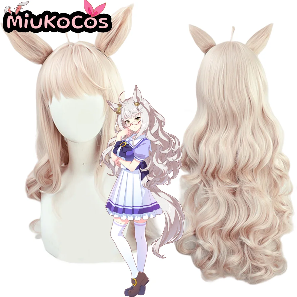 

В НАЛИЧИИ прекрасно аргументальныйヤ 수デ Biwa Hayahide Косплей Парик С Ушами и Хвостом MiukoCosplay Game Umamusume:Pretty Derby Косплей