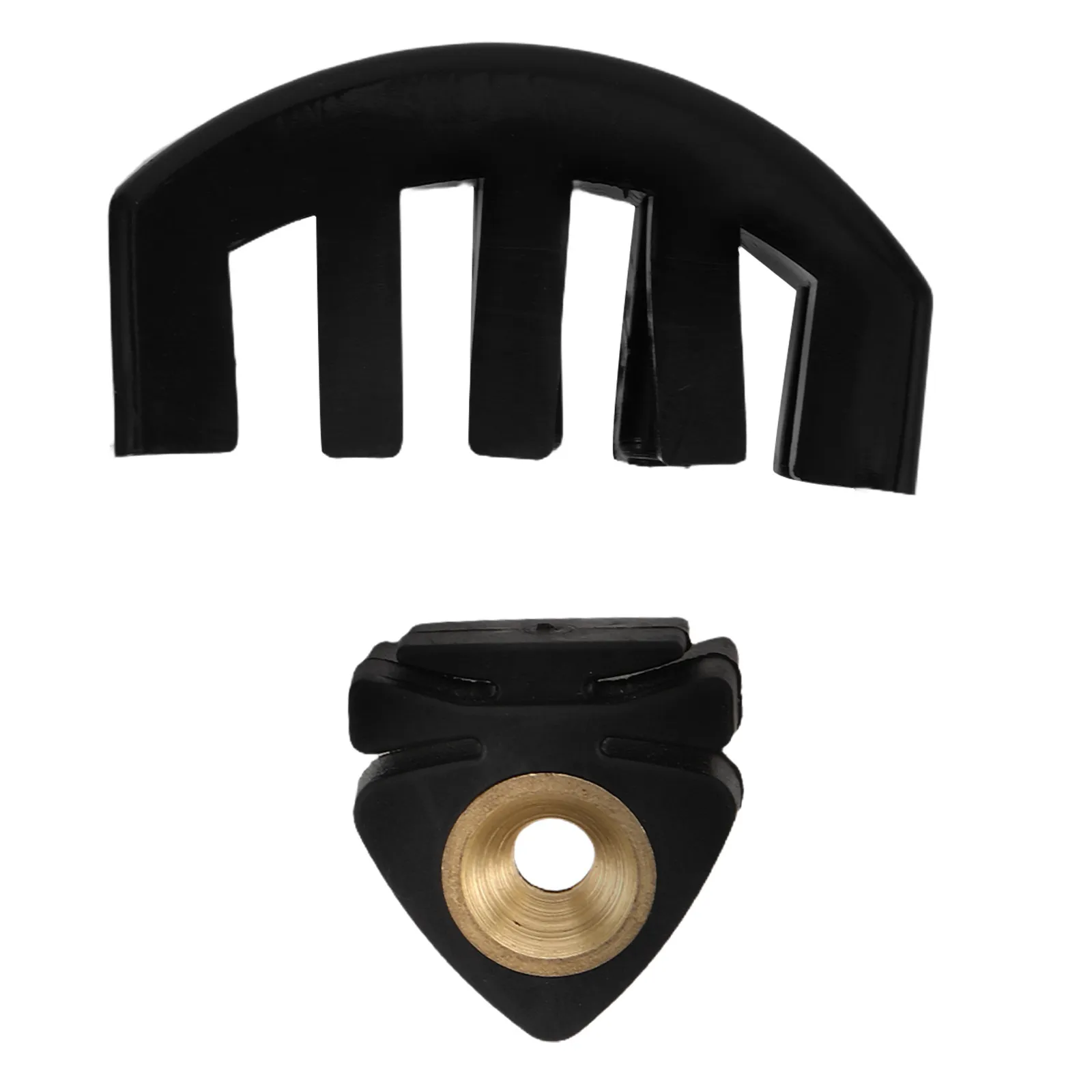 Violin Practice Mute 2 Pack Black Rubber Noise Reducer for Quiet Rehearsal Portable Lightweight Accessory