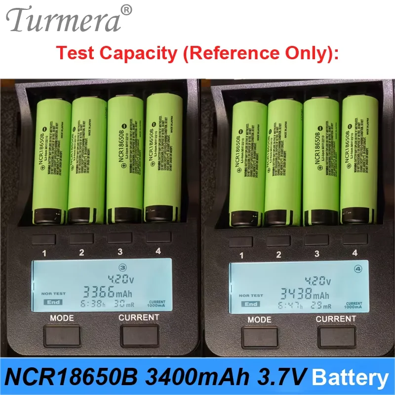 2S-5S NCR18650B 3400mAh 6800mAH Turmera بطارية مع حامل ل 8.4V 12V 16.8V 18V 20V 21V مفك الحفر البطارية استبدال الاستخدام