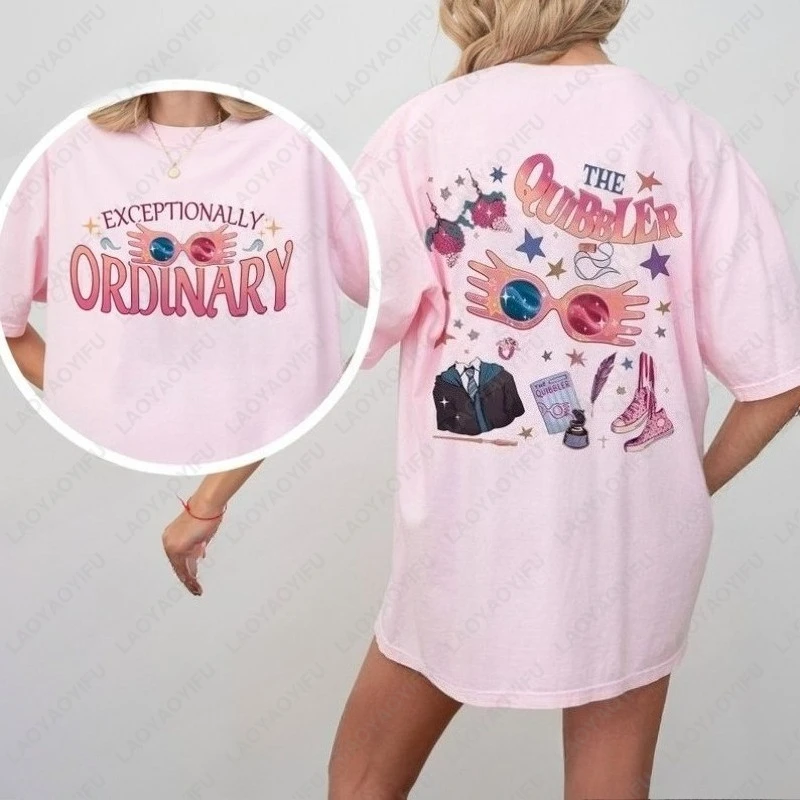 Funny Wizard School Fandom Women T-Shirt Just As Sane As I Am' HP Tee Magic Wand Two-Sided Tee-Shirts Bookish Shirt Gift for Her