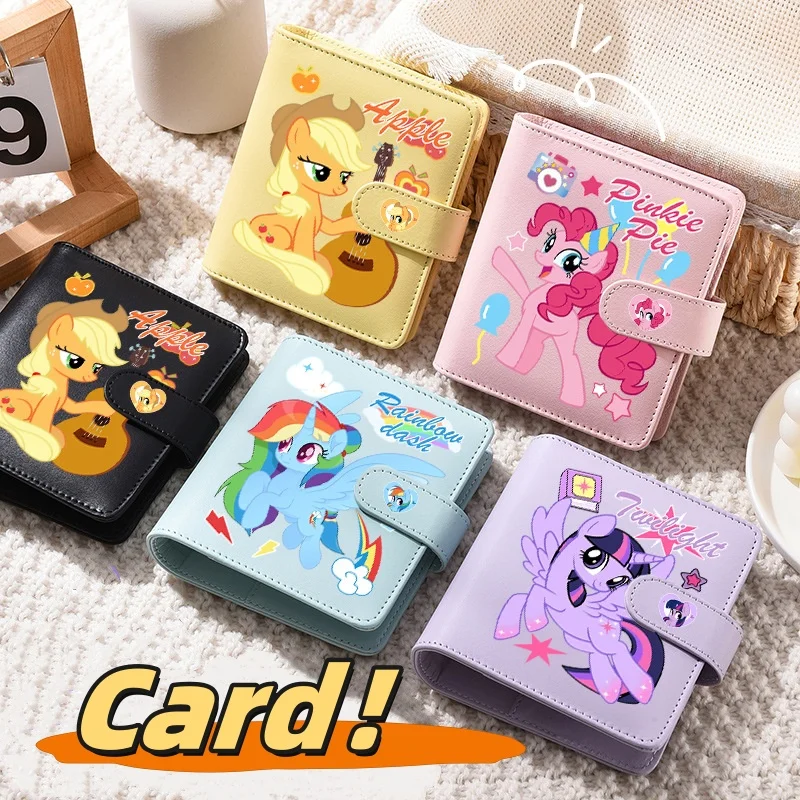 

Little Pony Cartoon Card Book Cute Star Chasing Small Cassette Loose-Leaf Storage Portable Collection Card Book Children