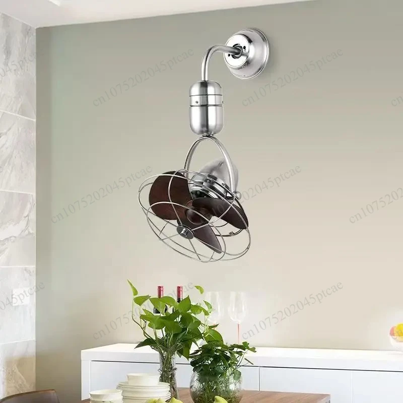 Mini Fan with Strong Airflow for Study Room 16 Inch Wall Mounted Oscillating Ceiling Fan for Kitchen