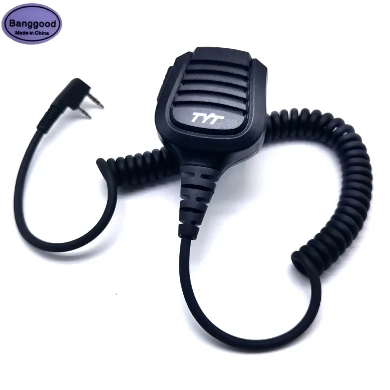 

IP64 Waterproof PTT Mic Shoulder Speaker Microphone for TYT TH-F8 TH-UVF8D TH-UVF9D TH-UV8000D/E MD-380 MD-390 UV380 UV390 Radio