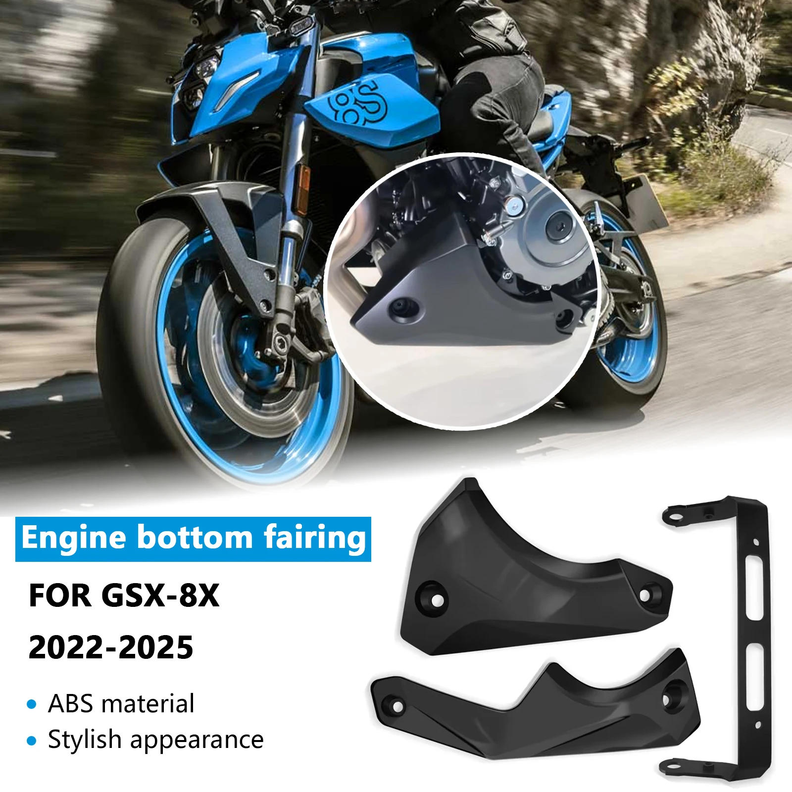 

Для GSX 8S GSX8S 2025 GSX-8S 2022-корпус двигателя мотоцикла, обтекатель, выхлопной щит, защитная крышка, аксессуары