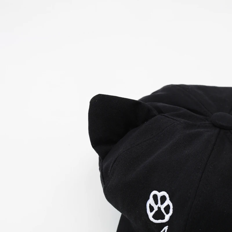 Japanese-style cute cartoon cat ears beret hat for girls, spring and autumn, sweet and versatile, large head circumference