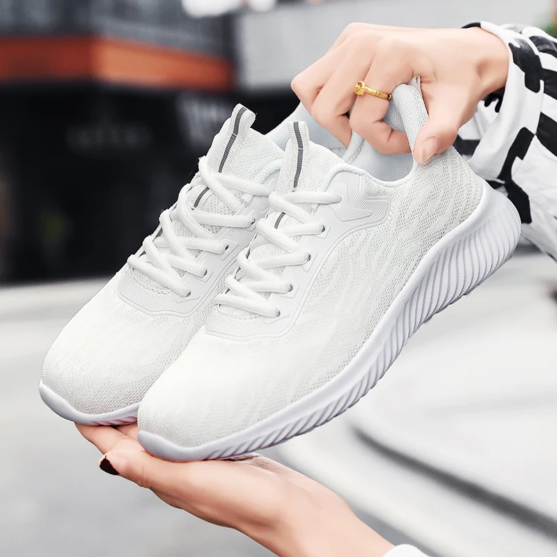 women's sneakers outdoor running shoes mesh casual walks shoe for women light jogging gym trainers tennis shoes sports lace-up