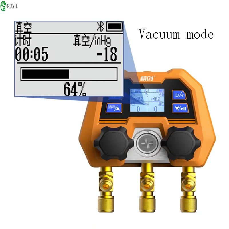 Elitech DMG-4B Digital Manifold Gauge App Control AC Gauges