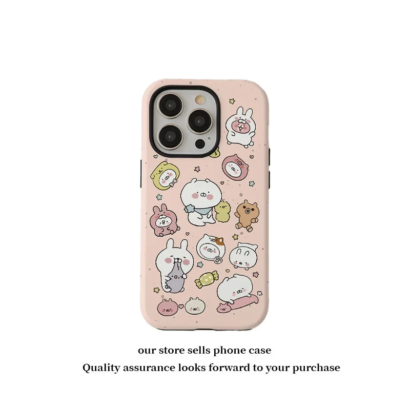 

Pink Star Candy Cartoon Bear Phone Case for IPHONE 16ProMax 15 14 13 12 11 PRO 8 Plus Acrylic TPU Two in One Mobile Phone Cases