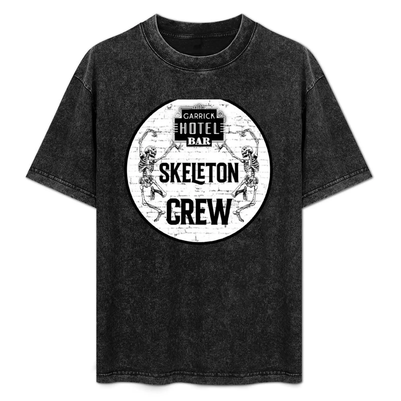 

Garrick Hotel Apparel - Футболка Skeleton Crew, повседневная универсальная футболка с короткими рукавами