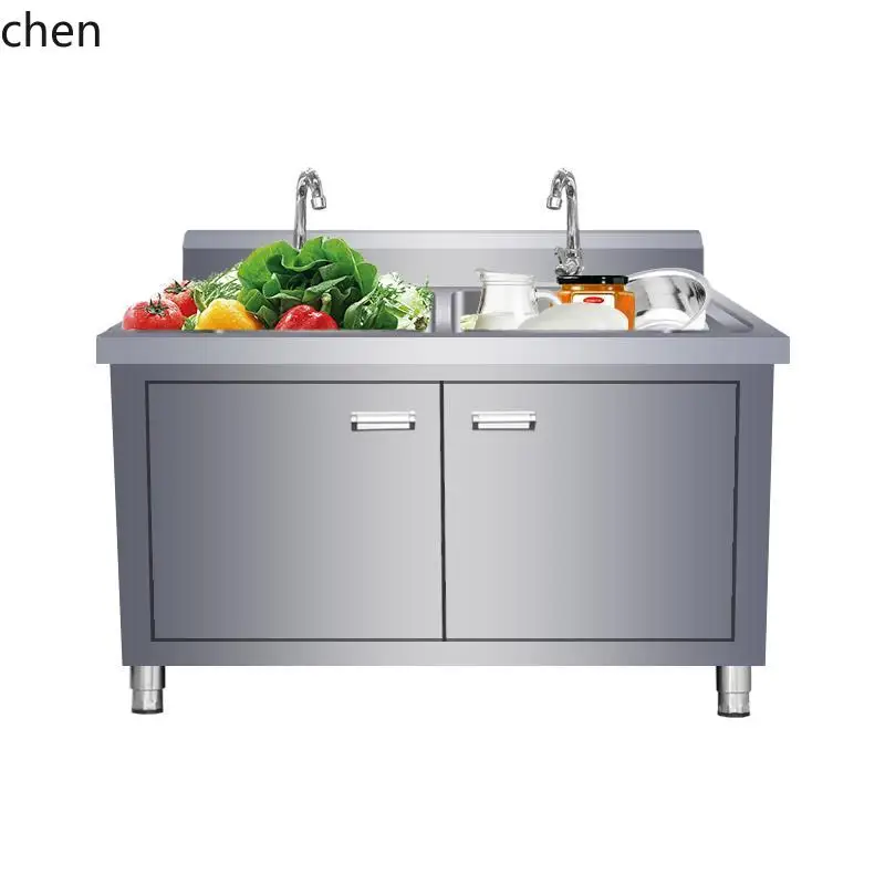

HXL 304 Stainless Steel Basin Sink Sink Dishwashing Vegetable Basin with Console Pool