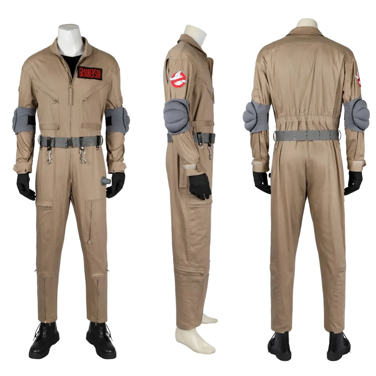 Male Gary Grooberson Cosplay Costume Ghostbusters Gary Jumpsuit Accessories Full Set and Individual Items Are Sold Tailor Size