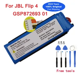 2024 Years 100% Original Battery For JBL Flip 4 Flip4 GSP872693 01 4000mAh Wireless Bluetooth Speaker Battery Bateria In Stock