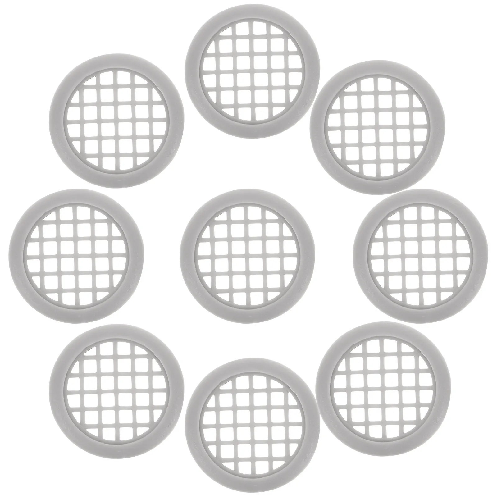 

50Pcs Cabinet Soffit Vent Cover Round Decorative Vent for Cabinet Door Ventilation Air Circulation Moisture Prevention