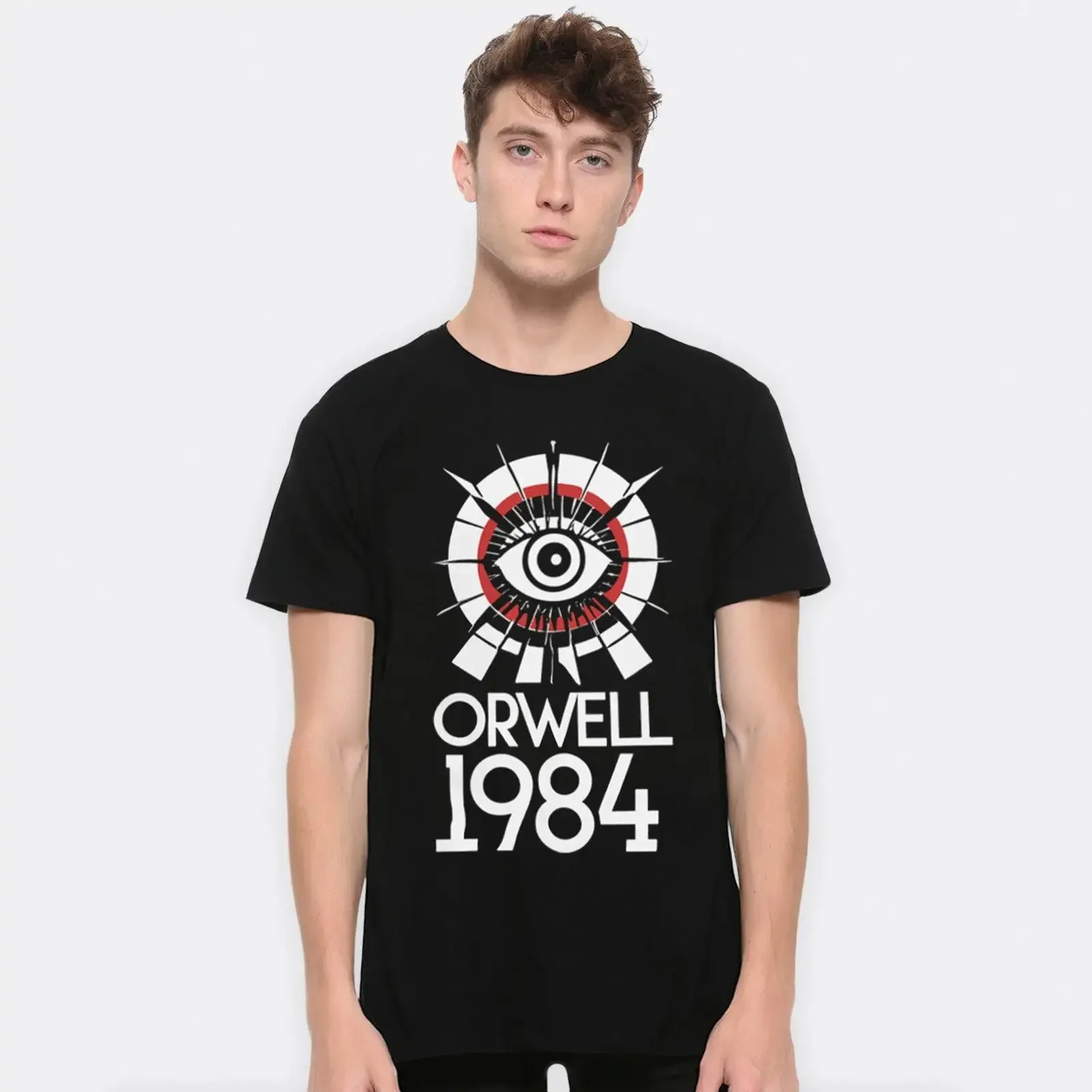 George Orwell 1984 T Shirt Men's and Women's Sizes RWL 773032 vintage Washed Stretched graphic Stylish fashion designer clothes