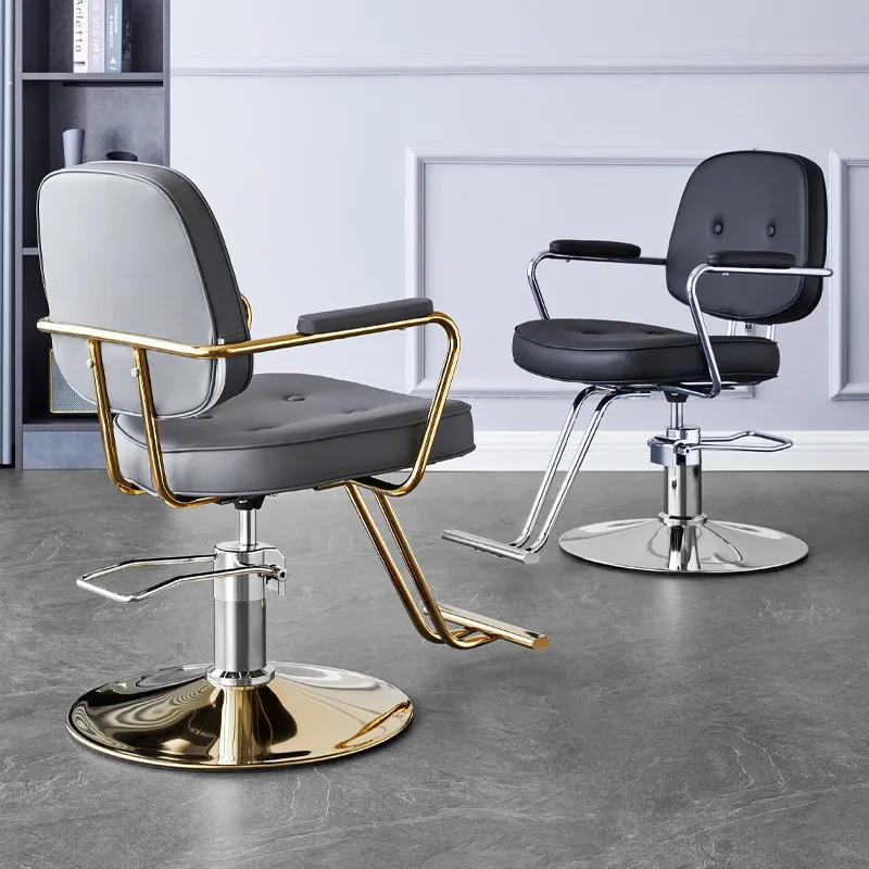 Silla de Barbería Exclusiva para Salón de Belleza, Diseño Minimalista, Cómoda Silla de Salón, Silla de Corte de Pelo, Muebles de Salón
