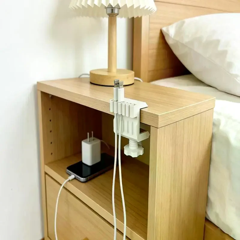 3D Printed Pla Eco-Friendly Material Desktop Data Cable Clip, Desktop Traceless Cable Management And Organization Tool