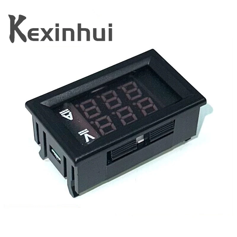 DC 0-100V 10A Voltmeter Ammeter Red+ Blue LED Amp Dual Digital Volt Meter Gauge LED display Meter Amperemeter Voltage Indicator