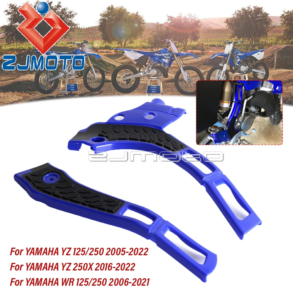 Plastic Off-Road X-Grip Frame Guard Protectors Cover Kits For Yamaha YZ 125/250 2005-2022 YZ250X 2016-22 WR 125 250 2006-2021