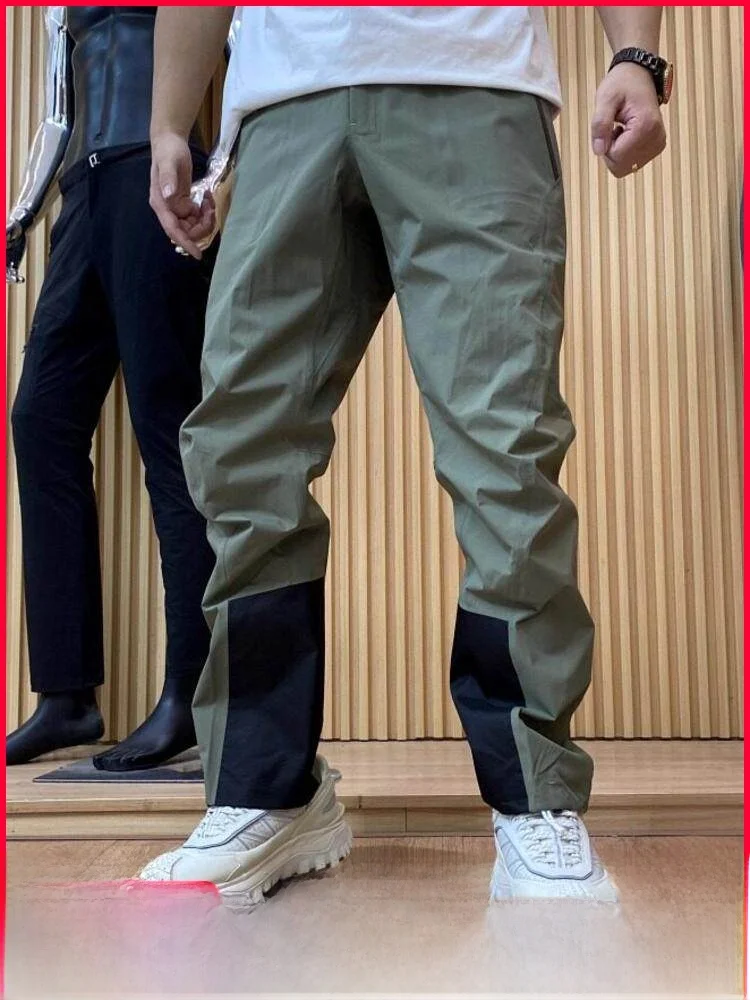 

High-End Skiing Series Men's Outdoor Sports Casual Pants Hard ell Full Glue Waterproof Autumn Winter Straight Leg Trousers