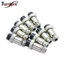 100pcs/lot GX16 Aviation Plug Jack Male & Female 2/3/4/5/6/7/8/9/10Pins 16mm L70-78 Circular Socket Panel XLR Wire Connector