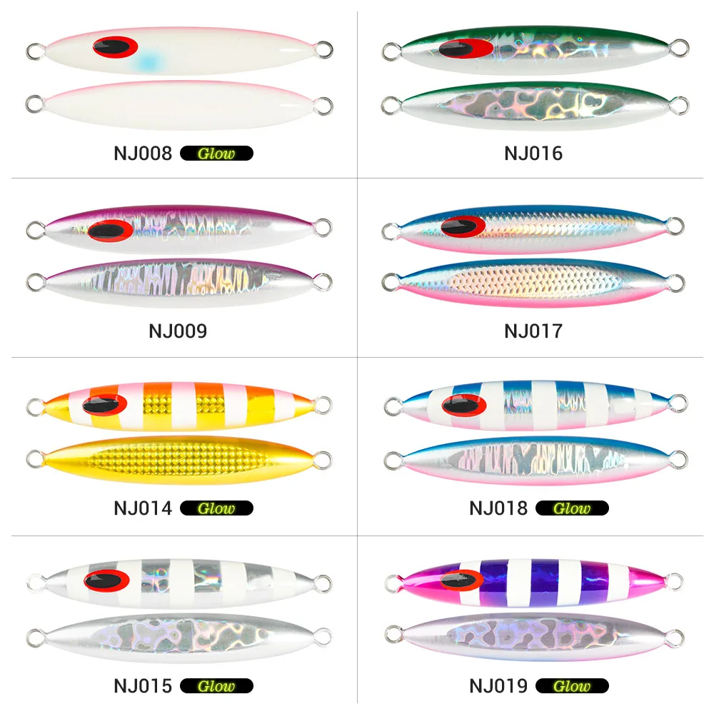 Noeby Metal Jig Fishing Lure 160g 190g 220g 250g 330g 440g Long Fall Jerk Jig Lure Artificial Hard Bait Deep Sea Fishing Lures