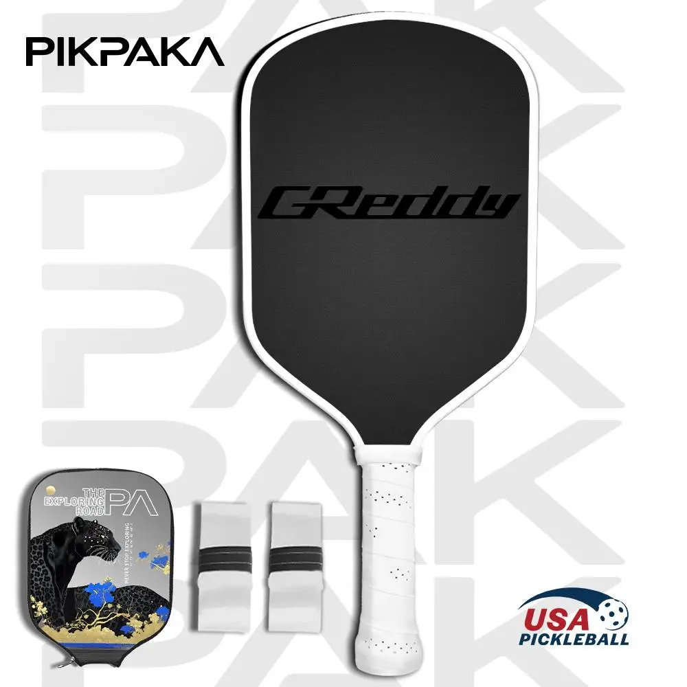 

Pickleball Paddle Set USAPA Approved T700 Carbon Fiber Unibody Thermoformed with 16MM Honeycomb Core Power&Spin Fashion G-Gre