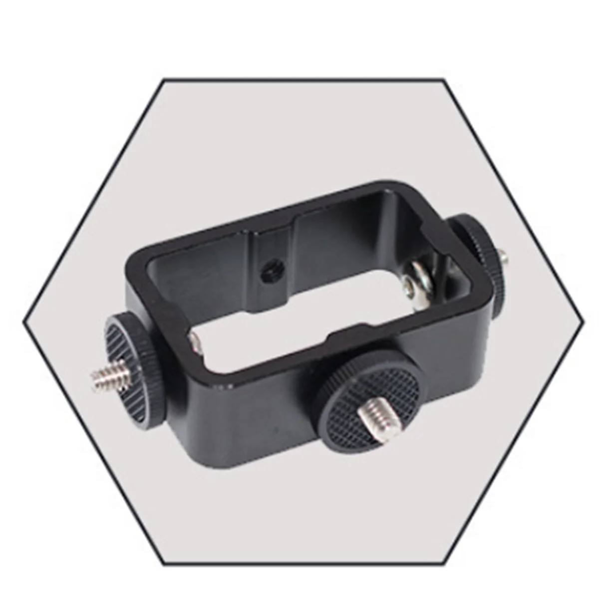 Holder Flash Bracket Adapter Bracket for Live Broadcast Selfie Camera Phones 1/4 Hole Metal Three-Position Machine