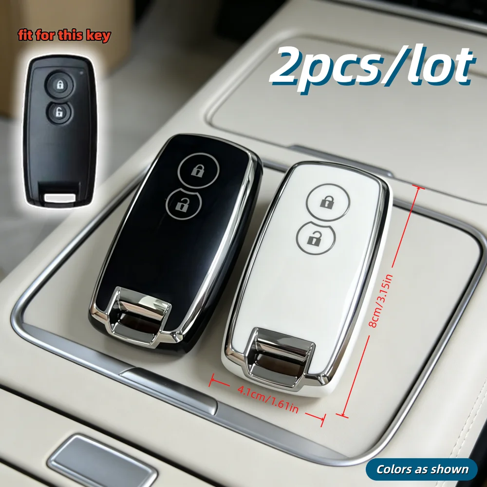 2pcs/lot Car Key Case Covers for Suzuki Grand Vitara Swift SX4 S-Cross XL-7 Kuyucha Sch4 for Suzuki Swift 2007 - 2010